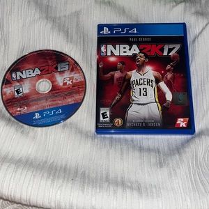 PS4 NBA 2K17 and 2K15- BUNDLE